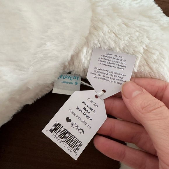 Jellycat Huge Snow Dragon Plush - Picture 2 of 4